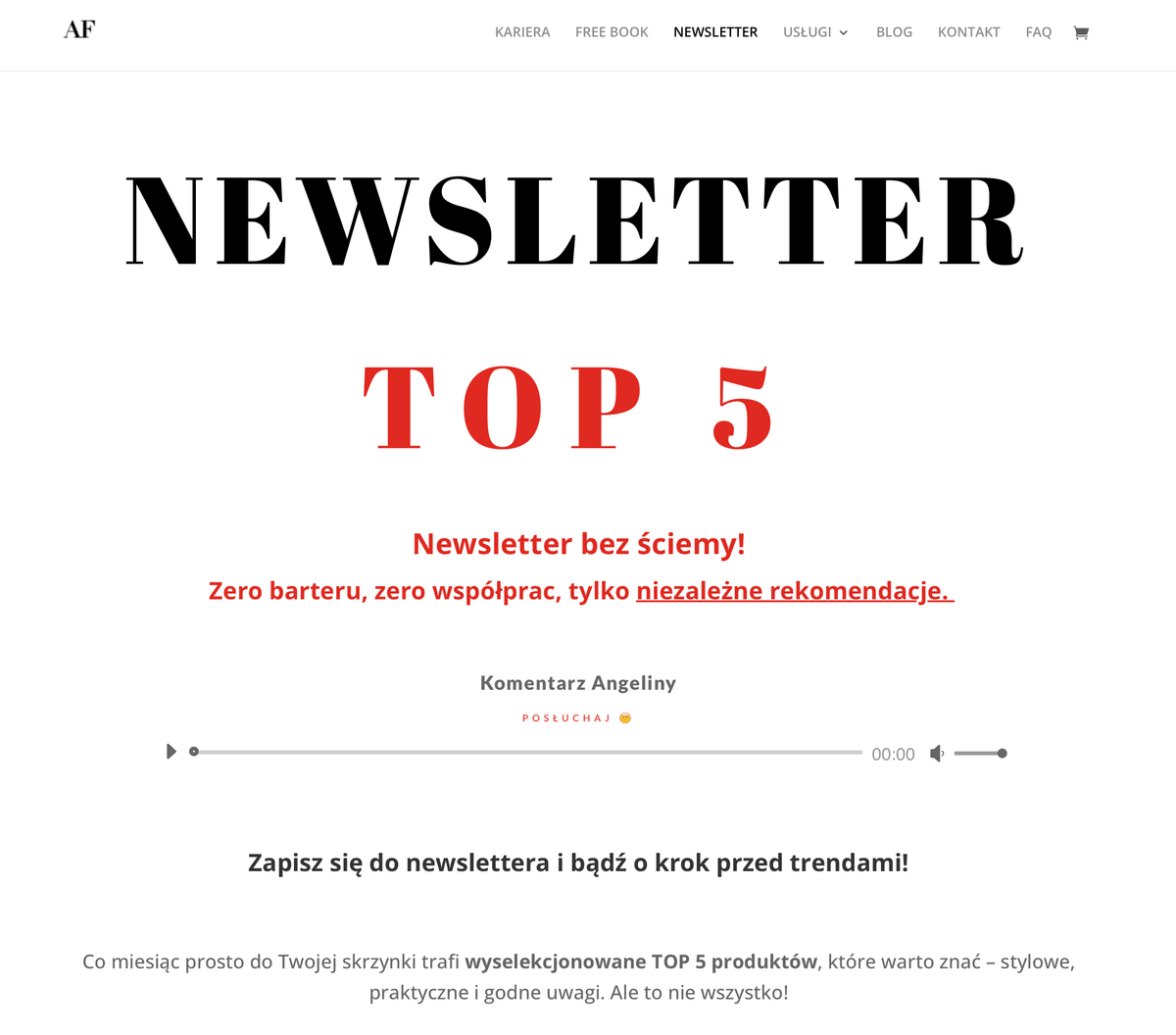 Start newslettera